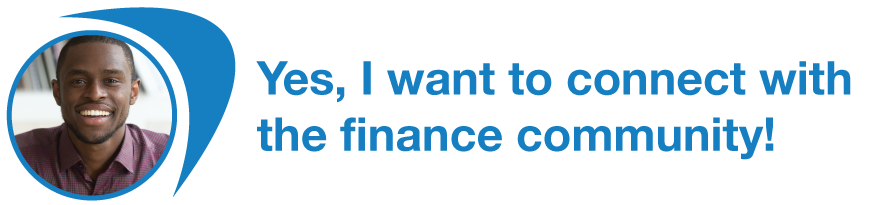 Yes, I want to connect with the finance community!